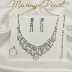 Set Mariage Pearl náhrdelník,naušnice,prstienok,náramok