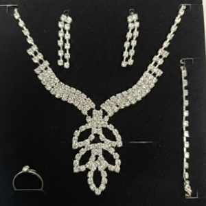 Set Glitter Charm náhrdelník,naušnice
